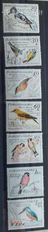Čekoslovakija 1959 paukščiai