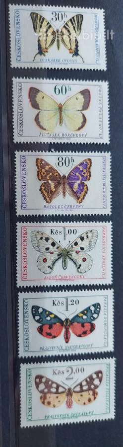 Čekoslovakija 1966 drugeliai
