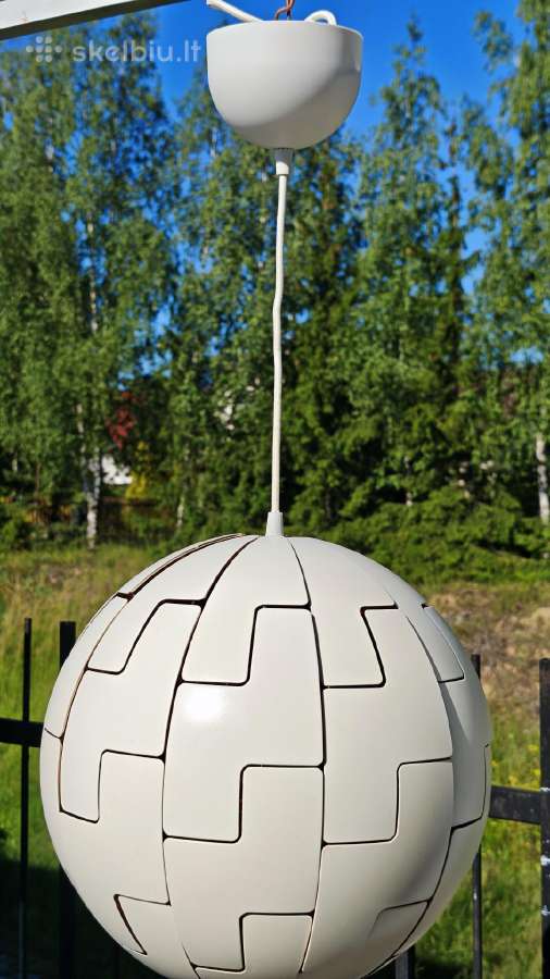 Šviestuvas, balta, 35 cm - nuotraukos Nr. 3