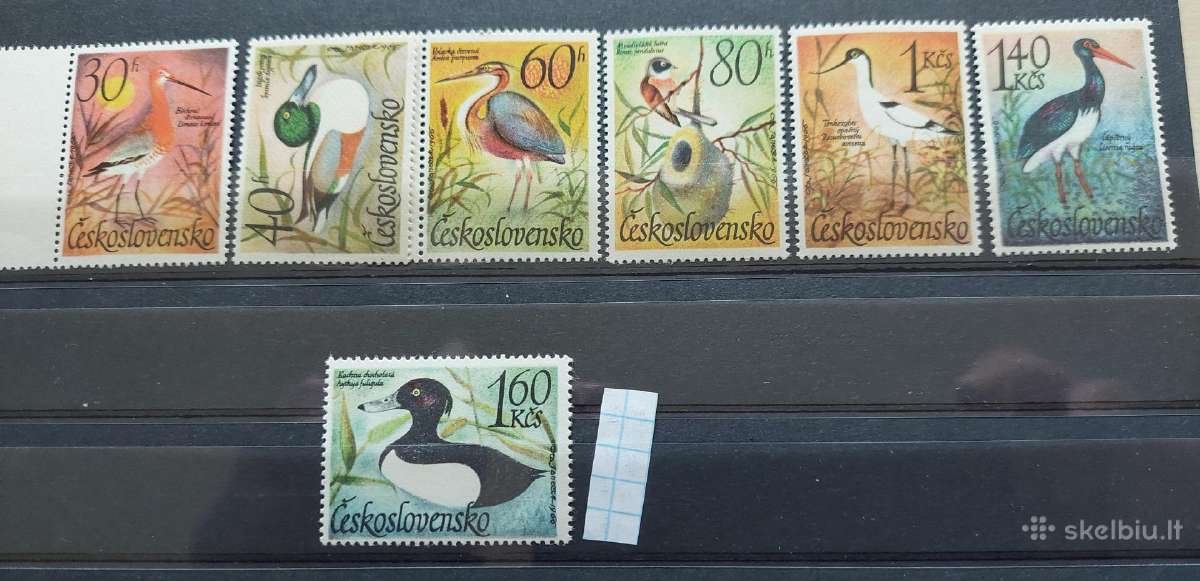 Čekoslovakija 1967 paukščiai