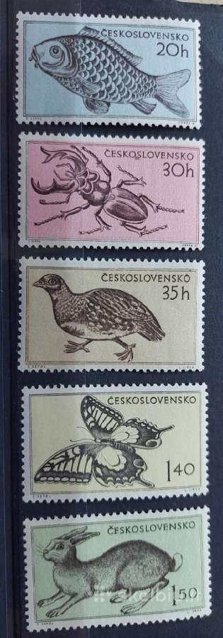 Čekoslovakija 1955 fauna