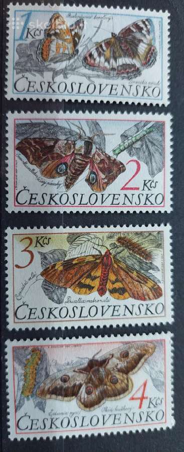 Čekoslovakija 1987 drugeliai