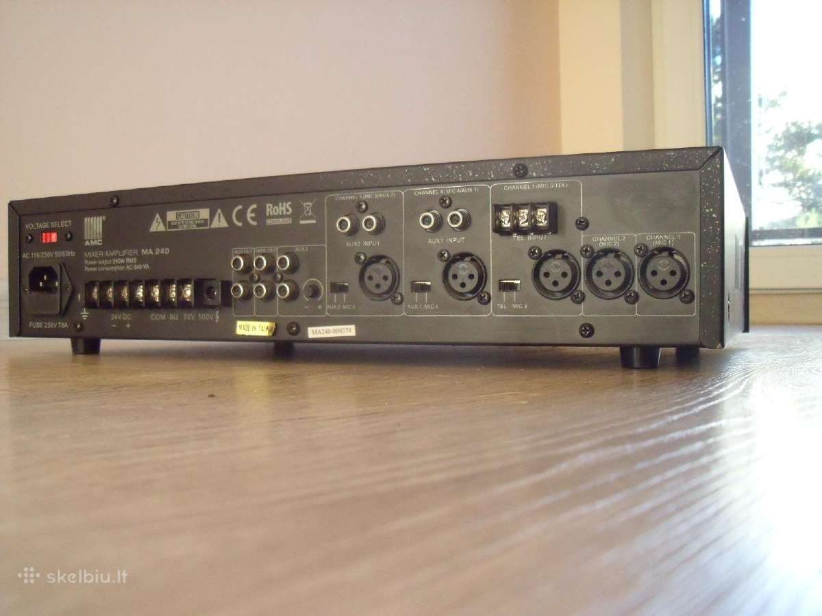 Garso stiprintuvas Amc Ma 240 - nuotraukos Nr. 3