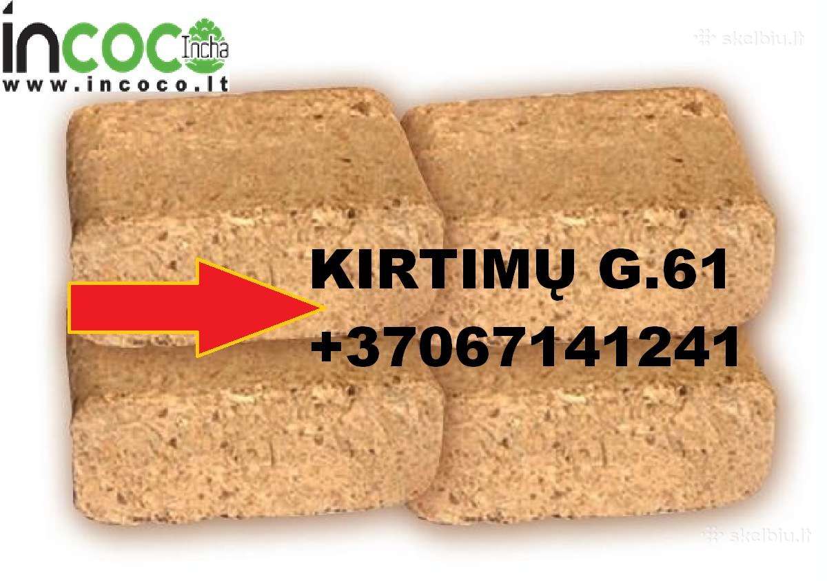 Briketai, granules palete 290 eu
