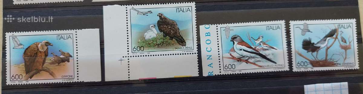 Italija 1995 paukščiai
