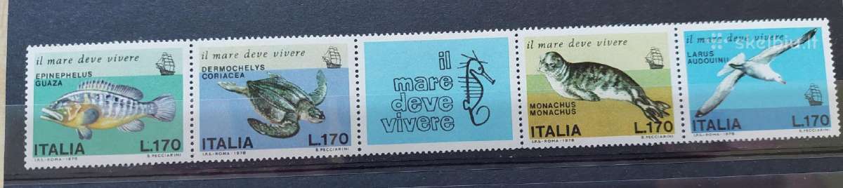 Italija 1978 jūros fauna