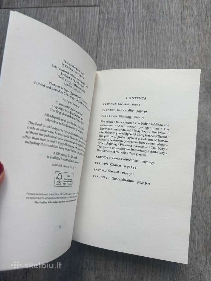 Milan Kundera knyga "Immortality" - nuotraukos Nr. 5