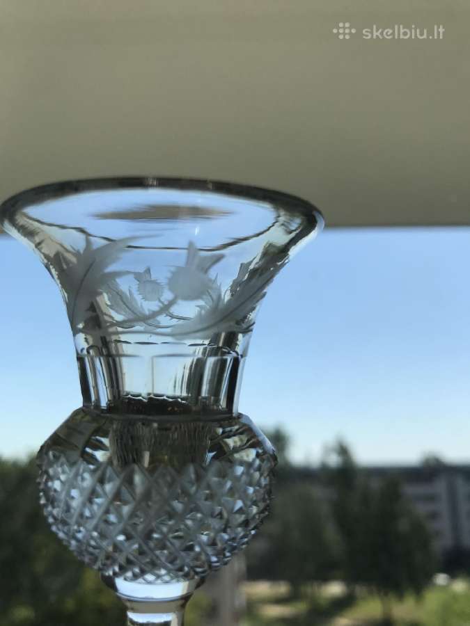 Antikvarinis krištolinis stikliukas. - nuotraukos Nr. 5