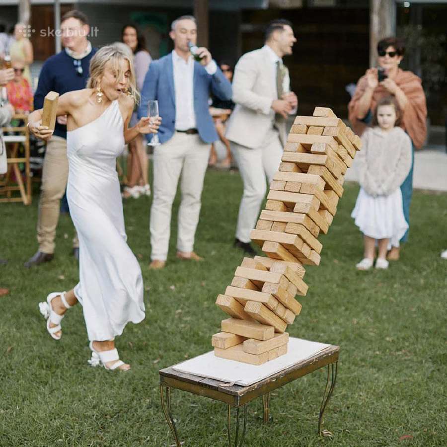 Giant Jenga svyruojančio bokšto žaidimas - nuotraukos Nr. 4