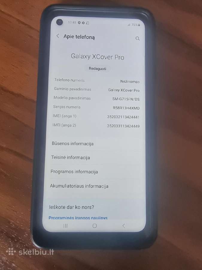 Samsung Galaxy Xcover pro - nuotraukos Nr. 3