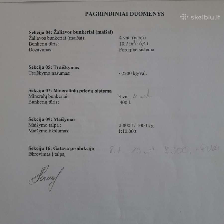 Pašarų ruošimo technika Skiold pašarų cechas. - nuotraukos Nr. 14