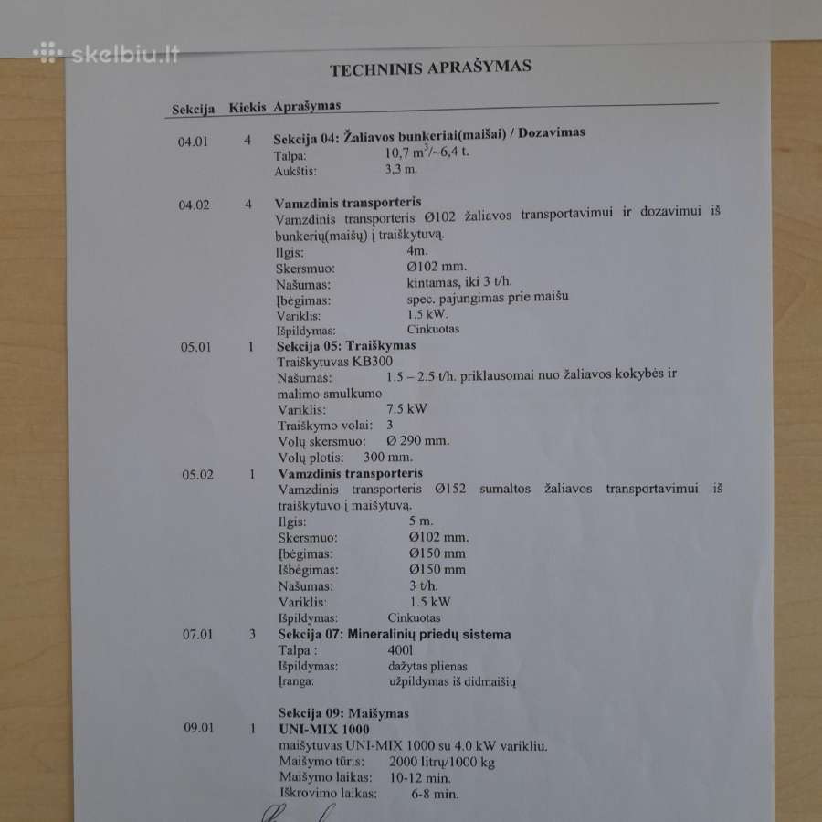 Pašarų ruošimo technika Skiold pašarų cechas. - nuotraukos Nr. 13