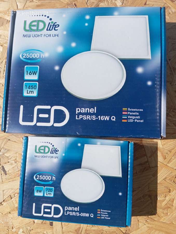 LED panelės 8w
