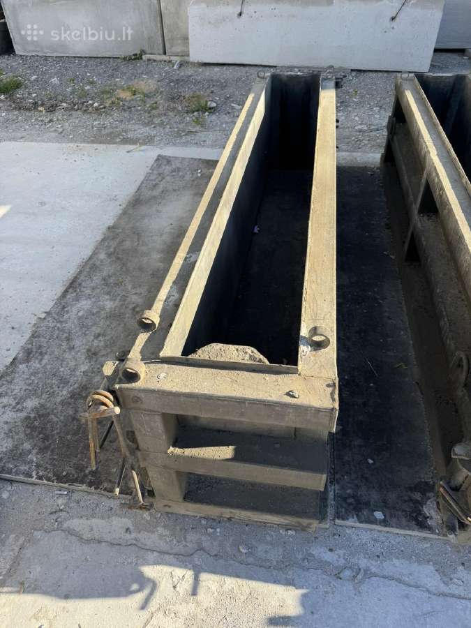 Pamatu betono bloku formos