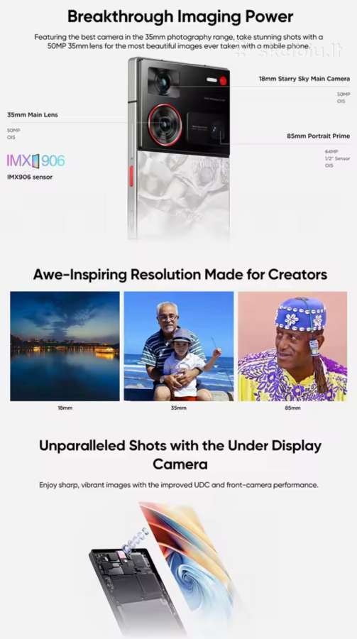 Nubia Z60 Ultra Leading Version - nuotraukos Nr. 4