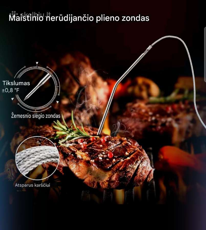 Skaitmeninis maisto termometras Thermopro Tp-06b - nuotraukos Nr. 2