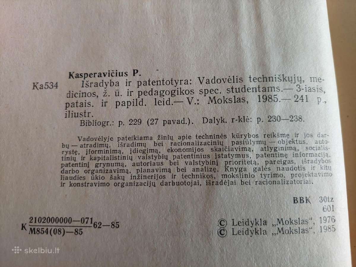 Išradyba ir patentotyra - nuotraukos Nr. 3