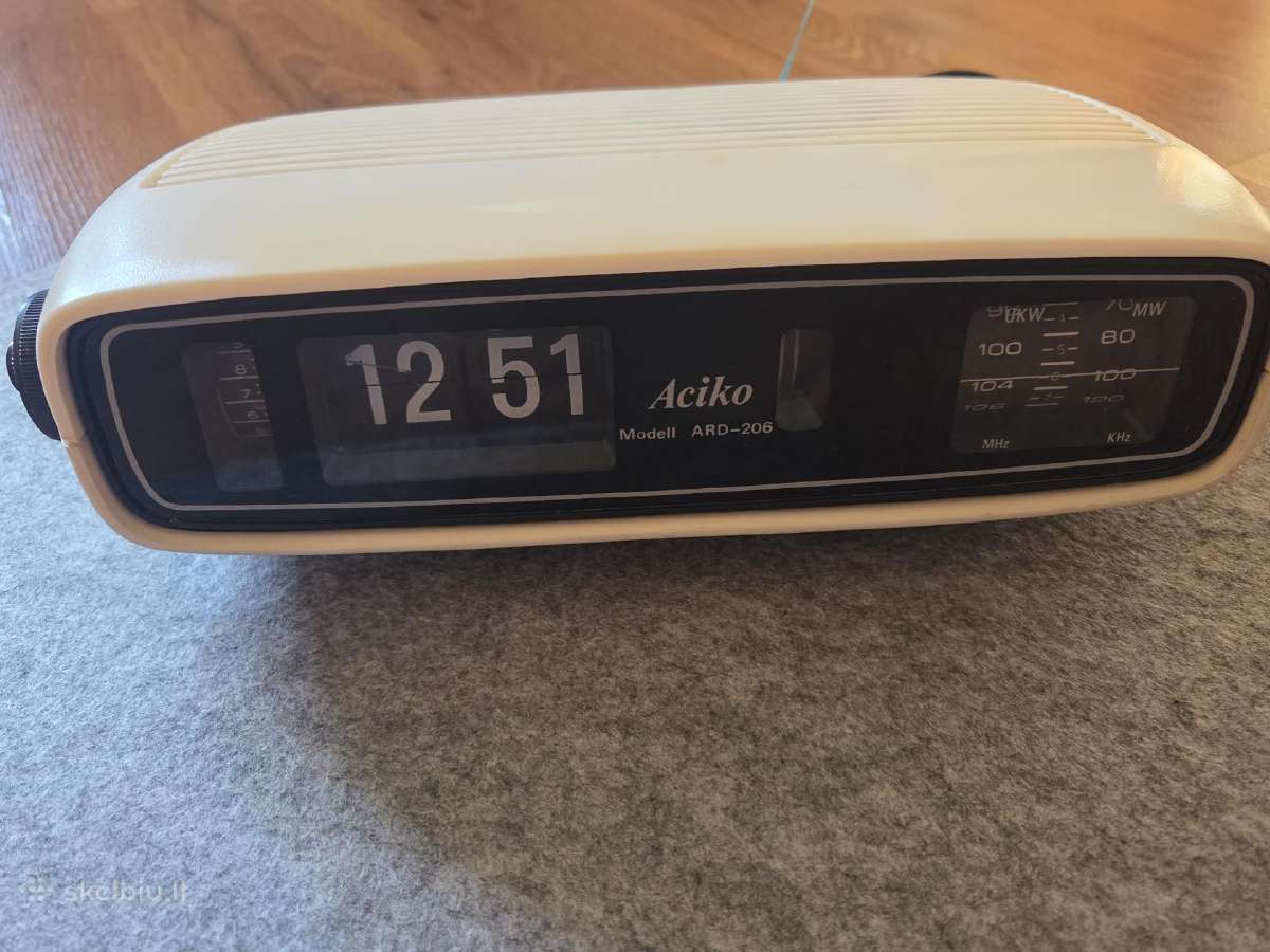 Aciko Ard-206 flip clock stalinis laikrodis su rad - nuotraukos Nr. 2