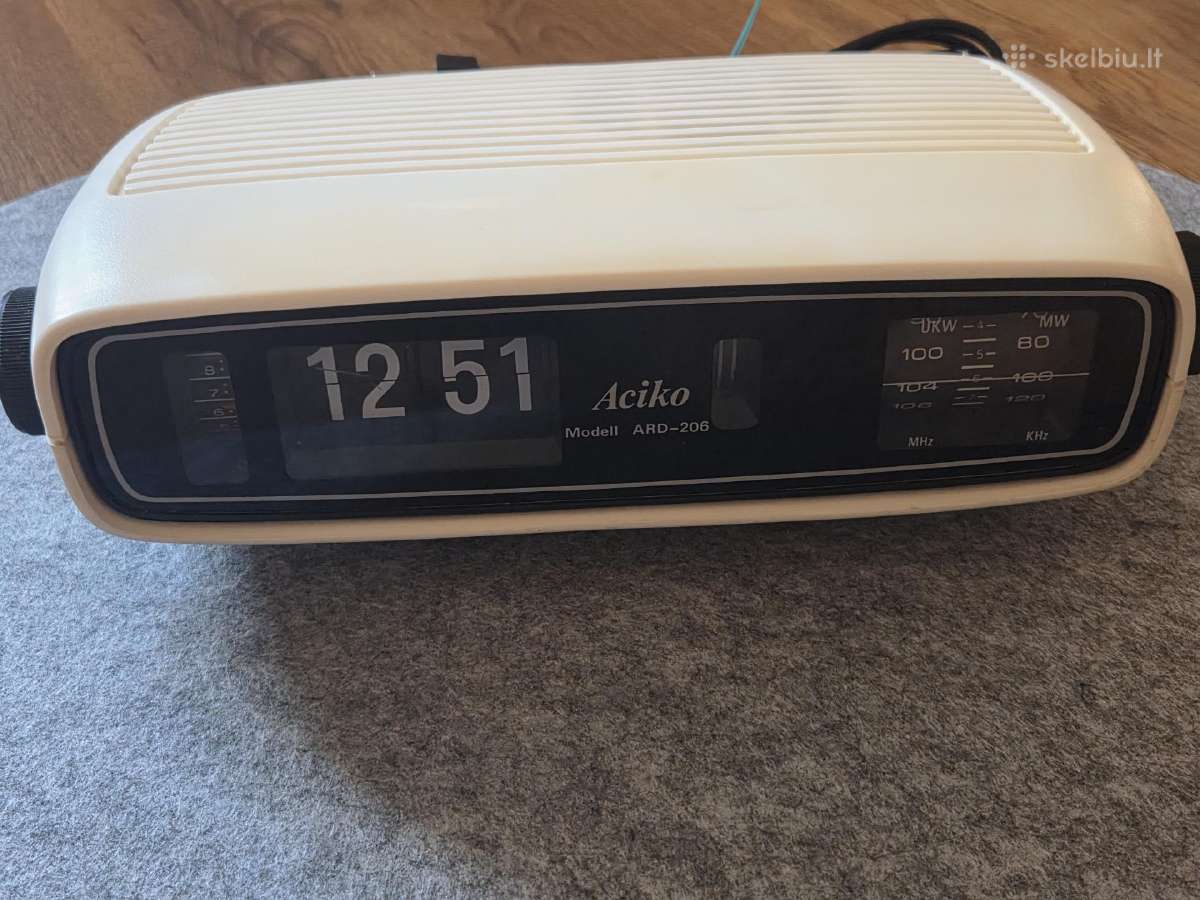 Aciko Ard-206 flip clock stalinis laikrodis su rad - nuotraukos Nr. 3