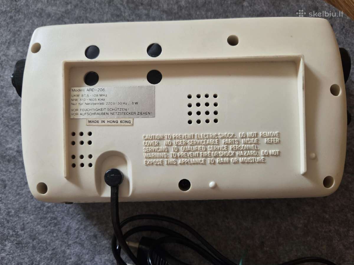 Aciko Ard-206 flip clock stalinis laikrodis su rad - nuotraukos Nr. 9