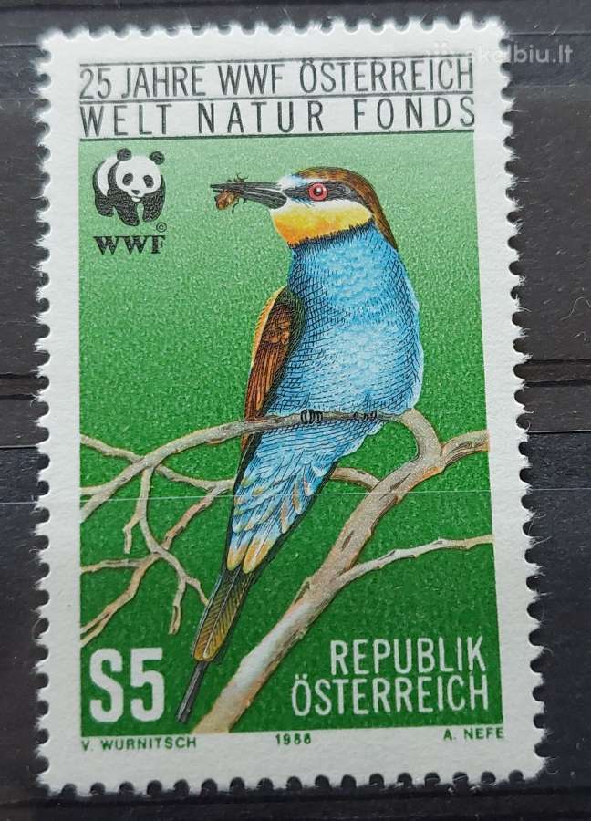 Austrija 1988 Wwf Paukštis, švarus