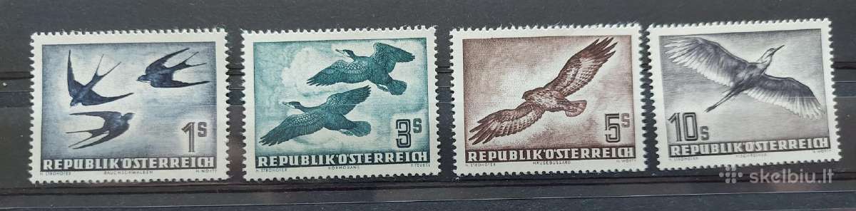 Austrija 1953 Paukščiai, švarus