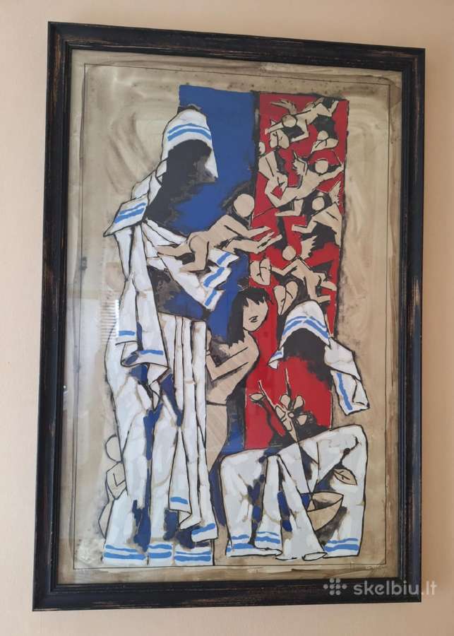 Mother by M.f Husain, limited edition 39/125 - nuotraukos Nr. 5