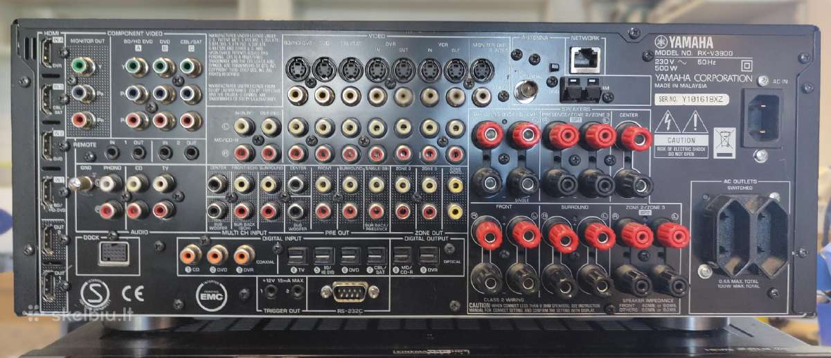 Yamaha Rx-v3900 - nuotraukos Nr. 4