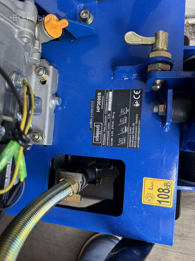 Reversinė vibroplokštė Scheppach Hp 3000s 160kg - nuotraukos Nr. 9