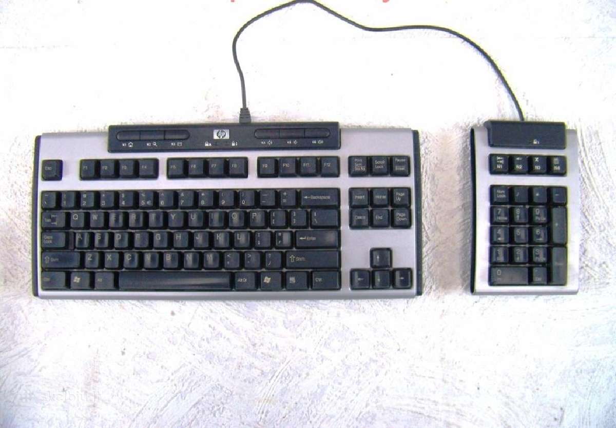 Hp Ku-0412 (Usb) ir Retro pelė com jungtis