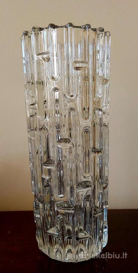 Frantisek Vizner Sklo Union Labyrinth vase 1965