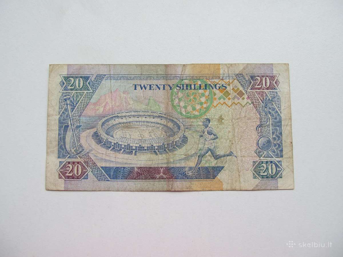 20 šilingu , Kenija , 1993 - nuotraukos Nr. 2