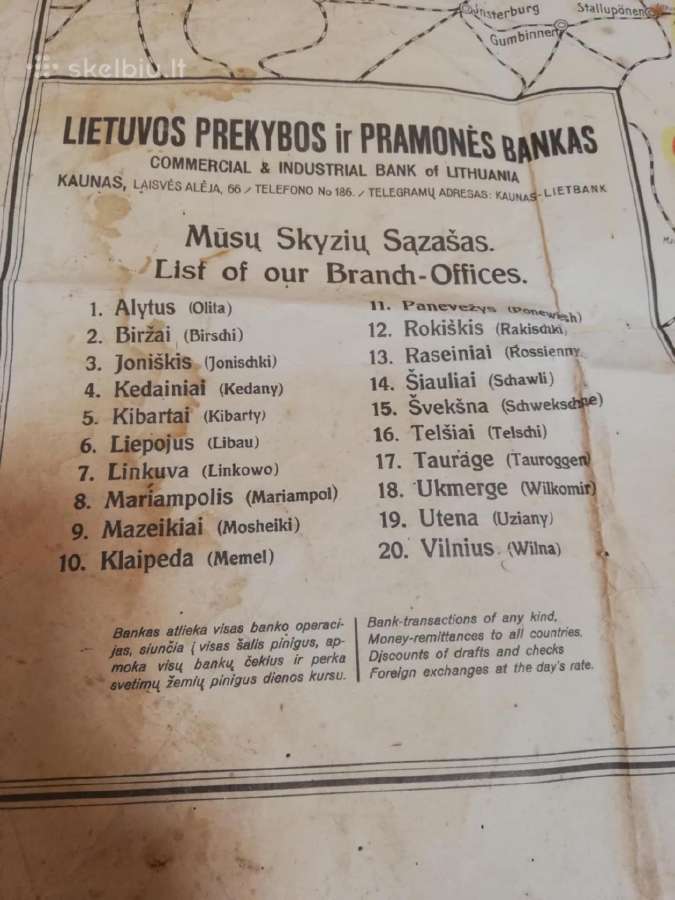 Ww2 zemelapis.Lietuva - nuotraukos Nr. 2