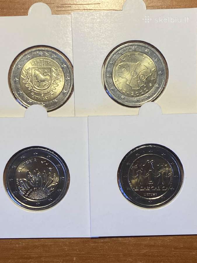 Unc 2 eur monetos