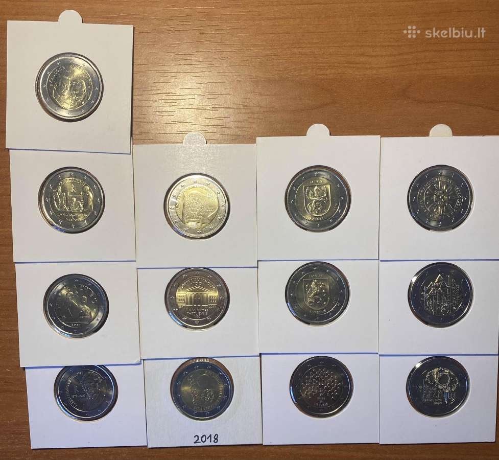 Unc 2 eur monetos
