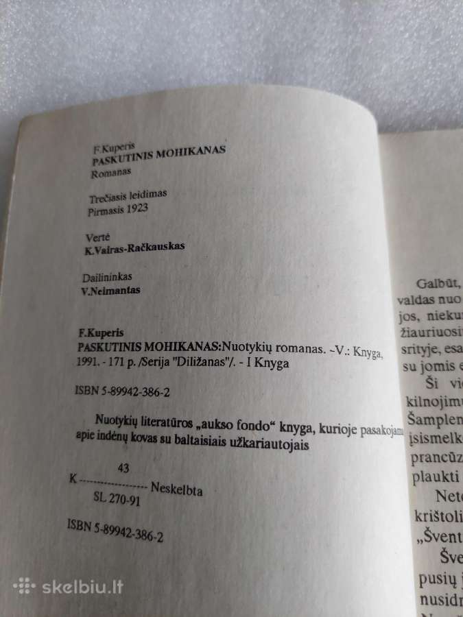 Paskutinis mohikanas - nuotraukos Nr. 3
