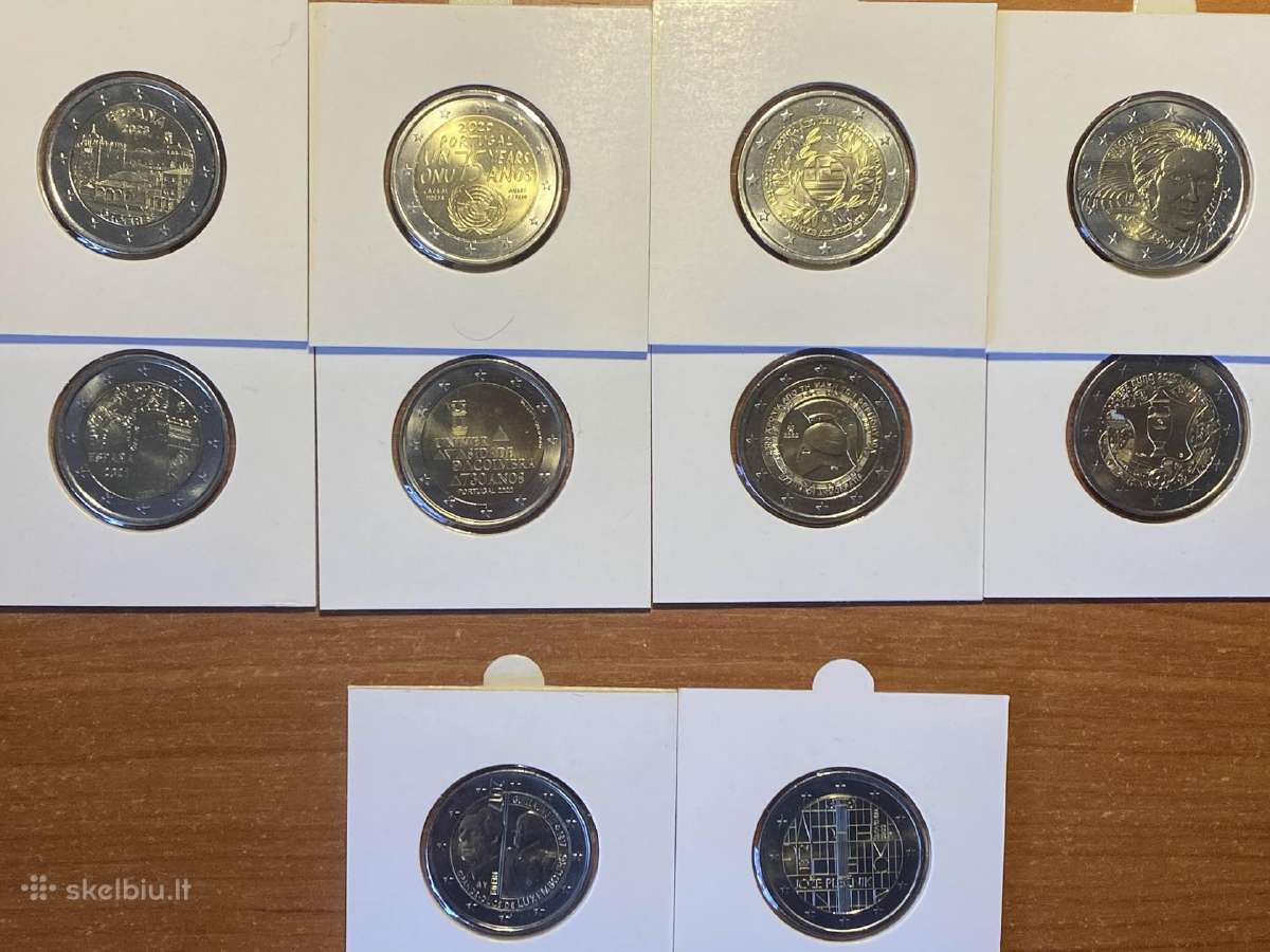 Unc 2 eur monetos