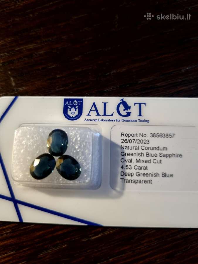 Parduodami 3 bi-color safyrai- 4,53ct. - nuotraukos Nr. 3