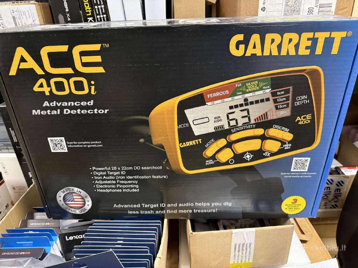 Garrett Ace 400i 10khz metalu detektorius - nuotraukos Nr. 18