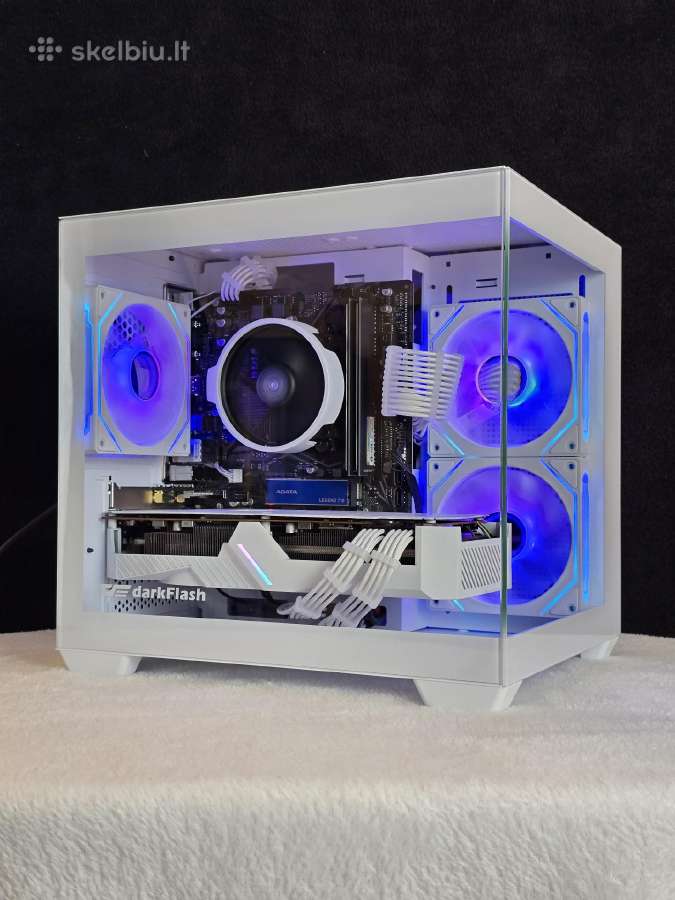 Naujas kompiuteris Ryzen 5 5500 rx5700xt rgb
