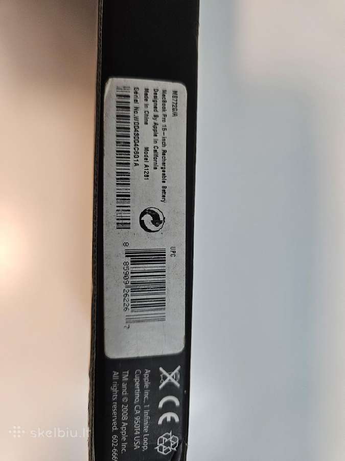 Apple A 1281 nauja originali baterija