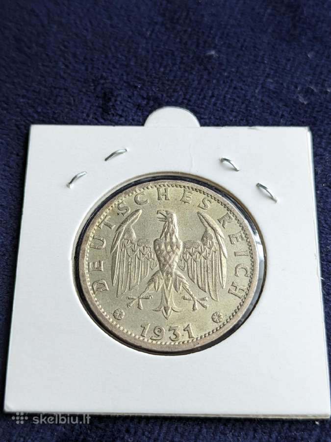 Vokietija 3 reichsmarkės, 1931 A - nuotraukos Nr. 4
