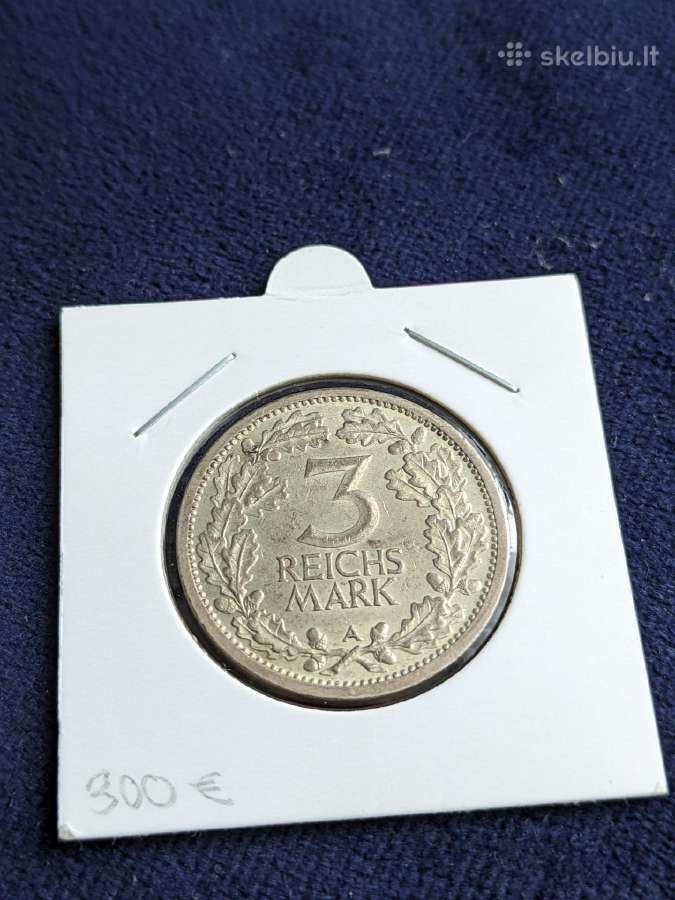 Vokietija 3 reichsmarkės, 1931 A - nuotraukos Nr. 5