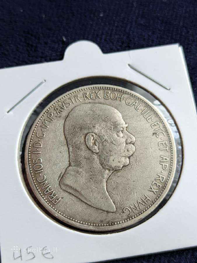 Austrija 5 kronos 1909 - nuotraukos Nr. 2