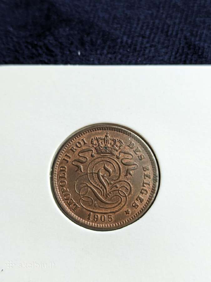 Belgija 2 Cent 1905