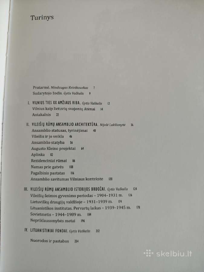 Knyga. Vileišių rūmų ansamblis Vilniuje - nuotraukos Nr. 2