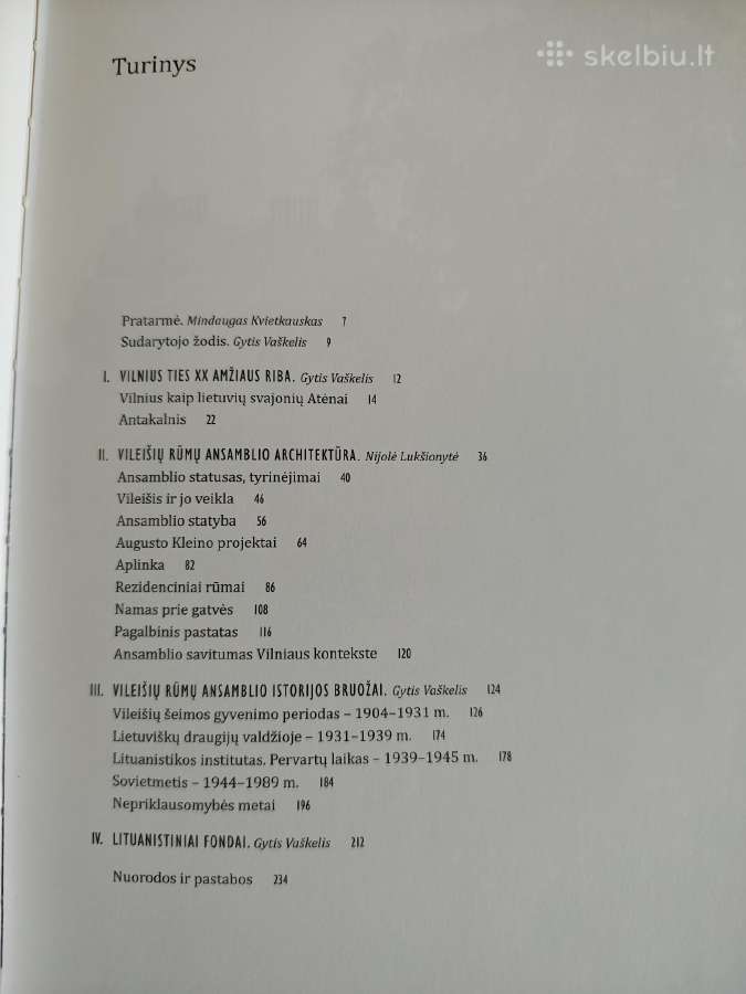 Knyga. Vileišių rūmų ansamblis Vilniuje - nuotraukos Nr. 3