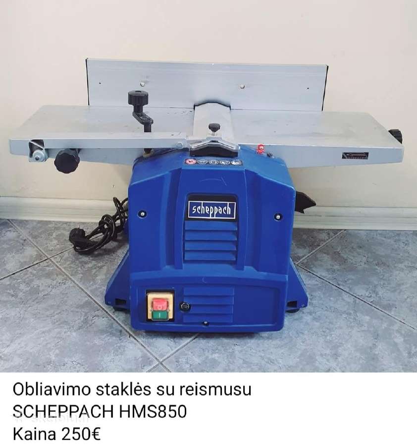 Obliavimo Staklės Su Reismusu Scheppach Hms850