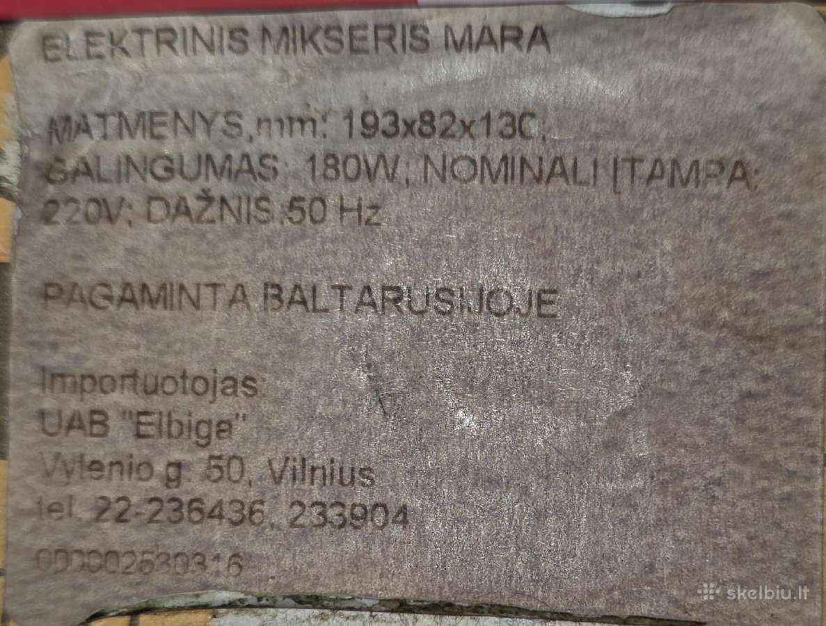 Virtuvinis kombainas Mapa Mp-1e - nuotraukos Nr. 5