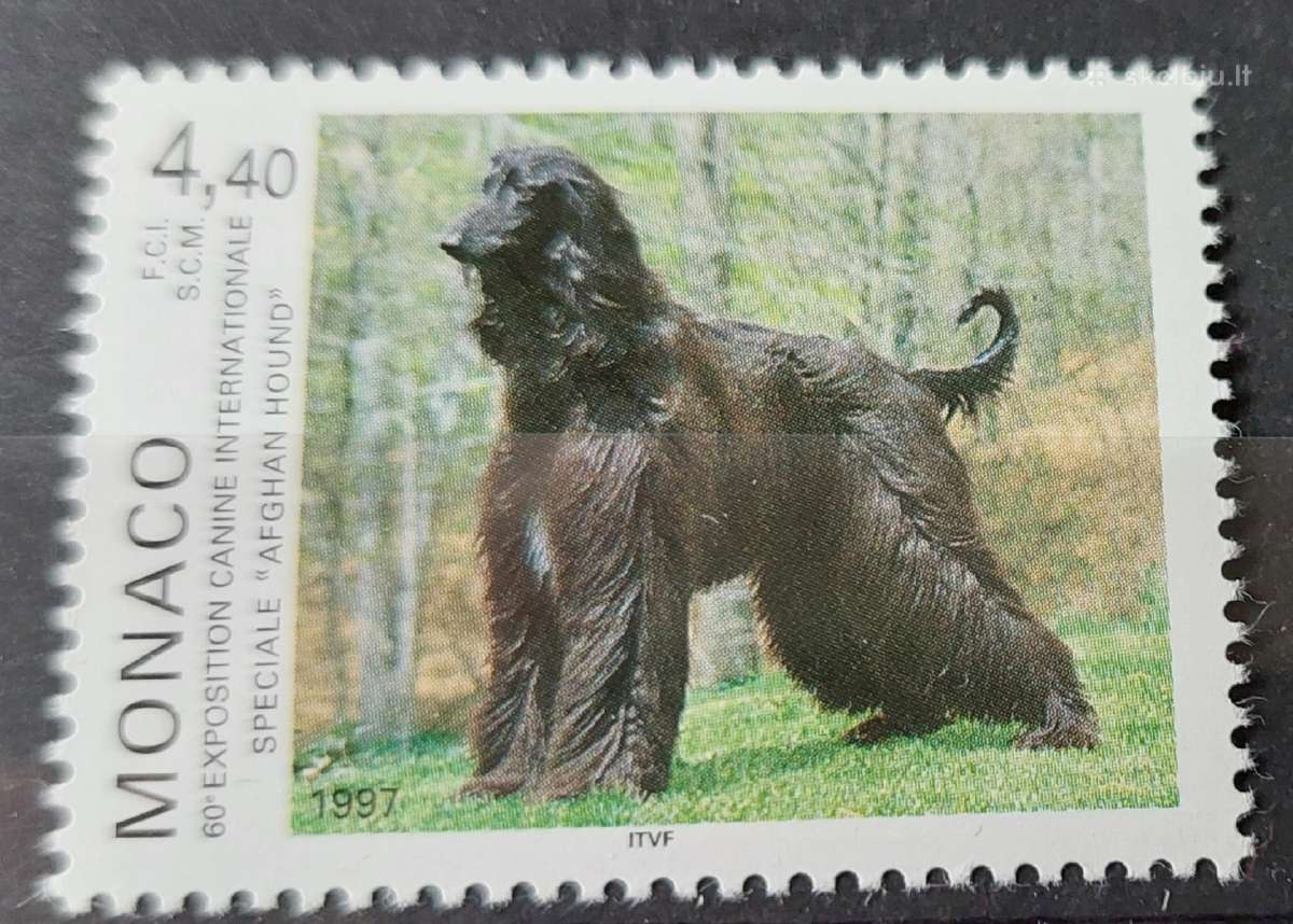 Monakas 1996 šuo, švarus, Michel Nr. 2330